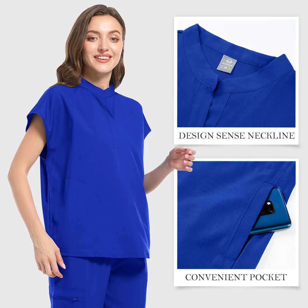 Multi Colored Neutral Short Slved Pharmacy Nurse Uniform Hospital Doctor Work Uniform Oral and Dental Surgery Uniform Medic X250410