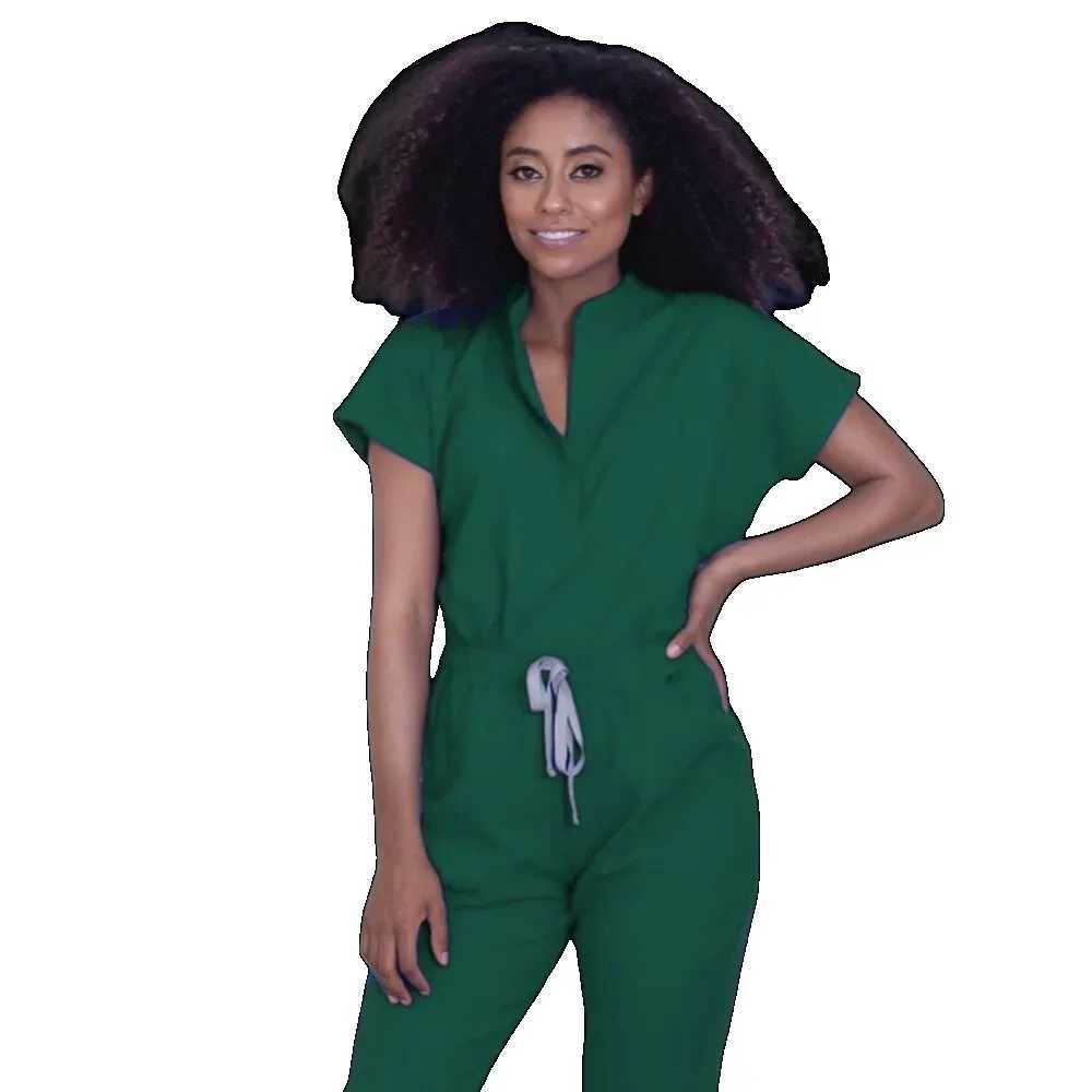 New Fashion Spandex Medical Uniform Medical Scrubs Sets Nursing Scrubs Hospital Uniform Doctor Nurse Uniforms Women Scrub Set X2505281