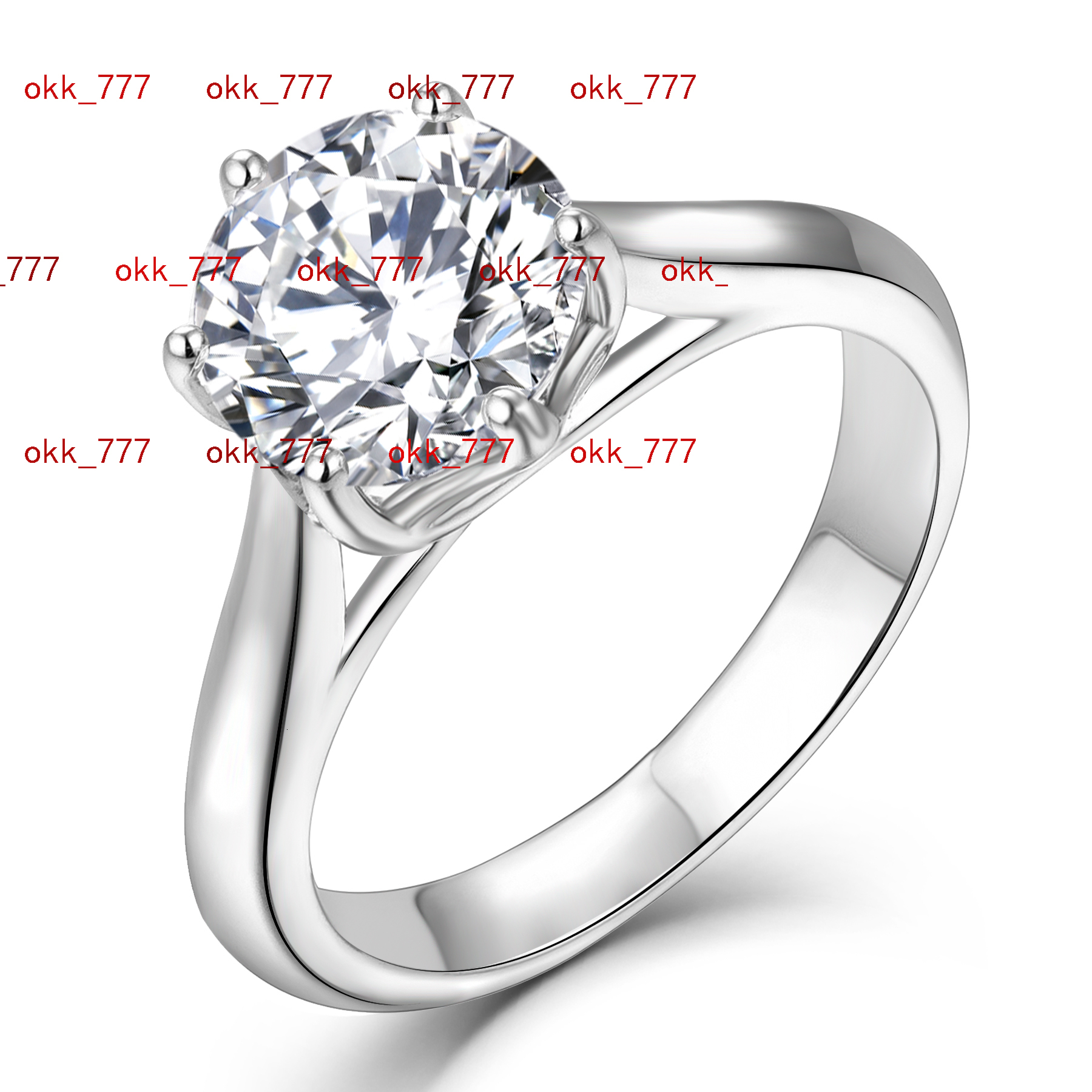 Gemstone Jewelry Sterling Silver Custom S925 Classic Simple Moissanite Engagement Wedding Ring for Women Fine Jewelry