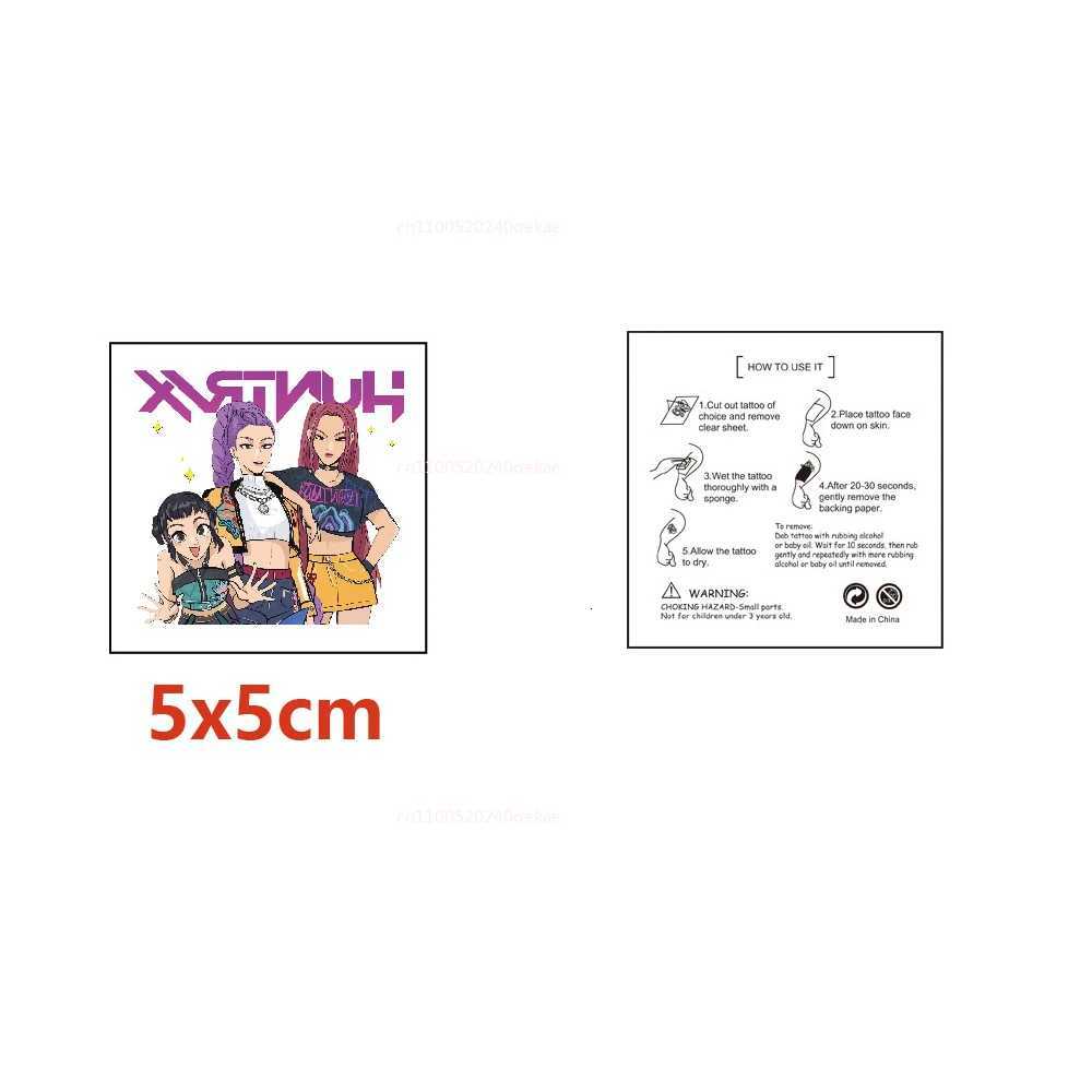 New 20pcs/set Cartoon Kpop Demon Hunters Rumi Kang Temporary Tattoo Sticker Rumi Tattoo Sticker Demonizing For Party Gifts Z251111-1