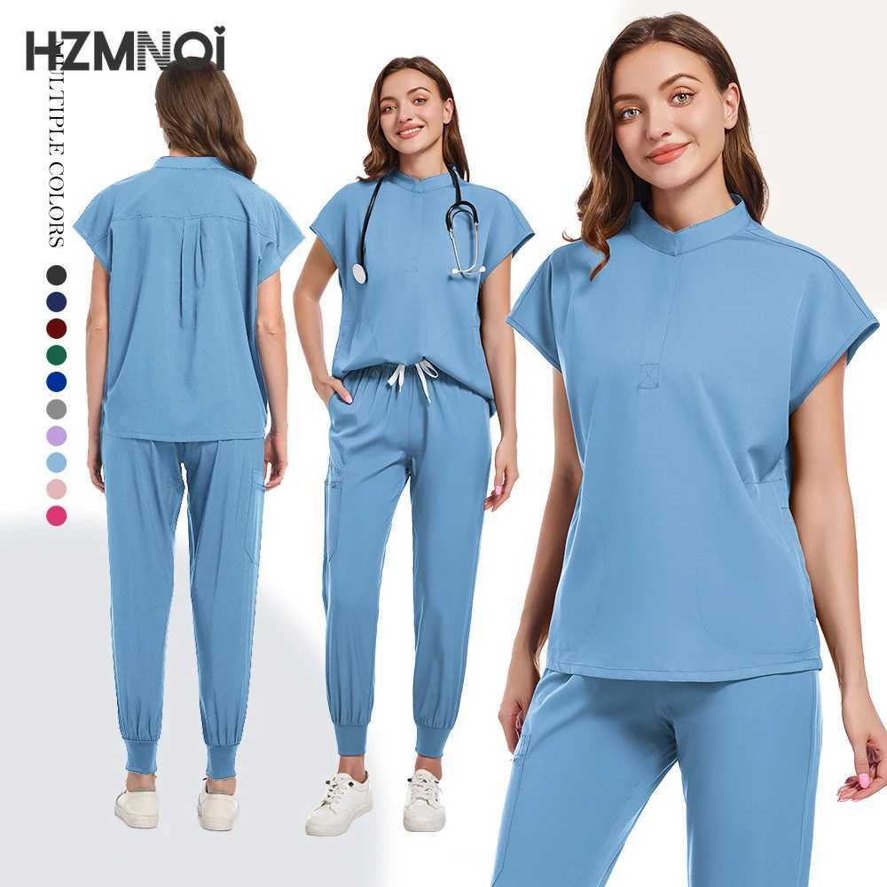 High Quty Medical Women Scrubs Sets Hospital Surgery Dental Clinic Beauty Spa Sn Lab Workwear Clothes Nurses Accessories X250410