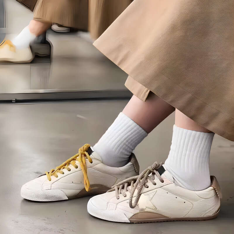 Star White for Women 2025 distress Vintage Sneakers Designer Shoe Casual Training Shoes Trendy