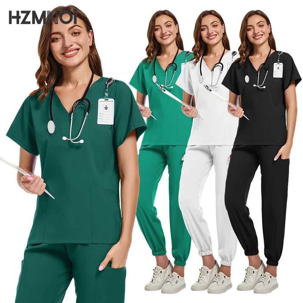 Sales Doctor Nurse Scrubs Set Medical Uniforms Women Jogger Set Hospital Accessories Operating Room Surgical Workwear X250410