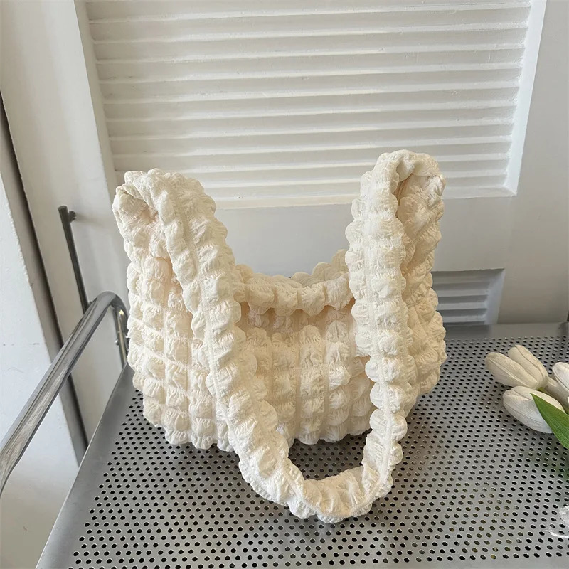 Cloud underarm bag large capacity tote for daily work commute bubble cloud crossbody 251103