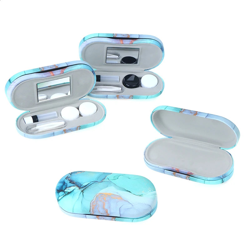 2-in-1 double-layer glasses case contact lens case mens creative double-layer glasses case glasses case 250409