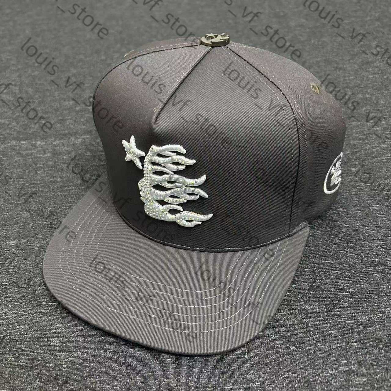 Trendy Embroidered Hot Diamond Baseball Hat Sun Flat H250411
