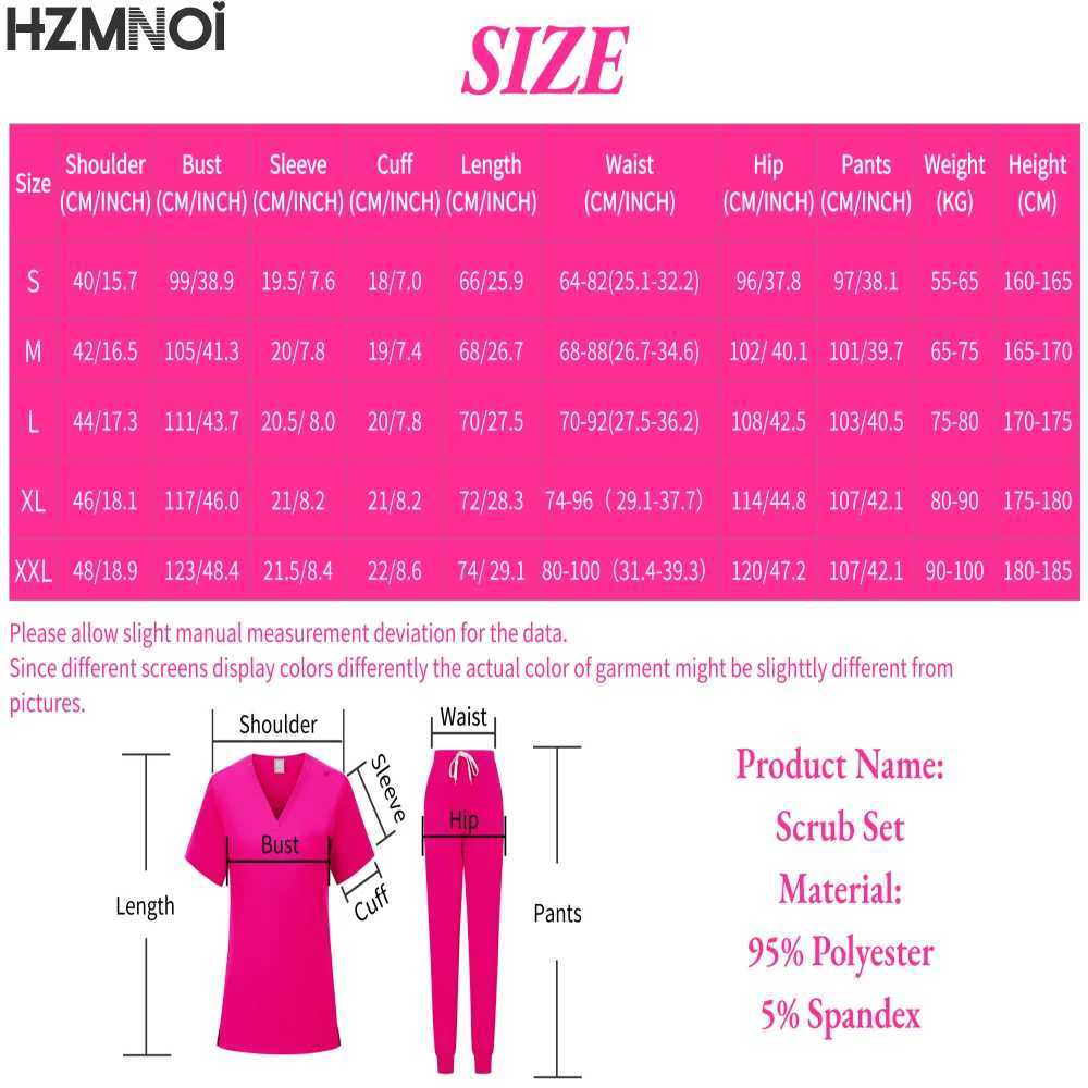 Hospital Nurse Suits Working Scrubs Set Operating Room Scrubs Medical Uniform Dental Surgery Medical Supplies Workwear X250410