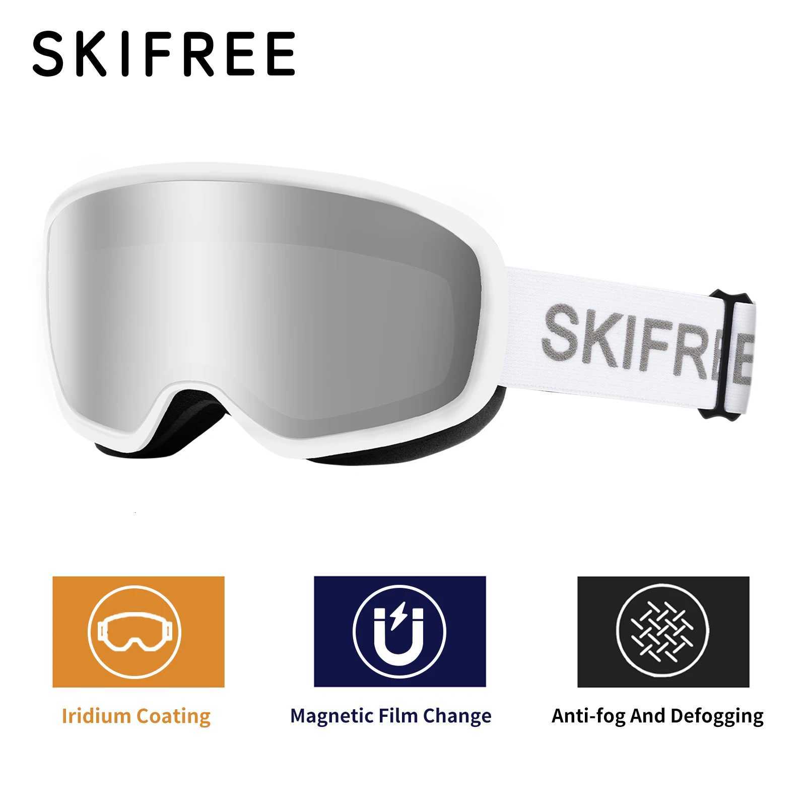 SKIFREE R1 Ski Goggles Asian Fit Magnetic Lens Anti-Fog UV Protection OTG Snowboard Glasses for Men Women K251110