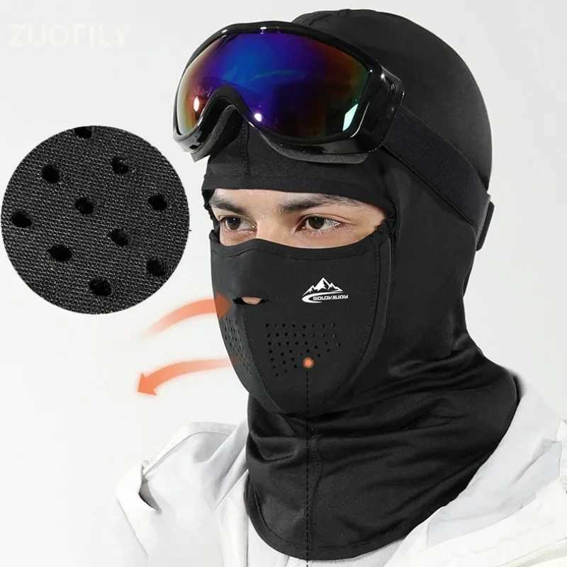 Winter Fleece Hat Balaclava Face Mask Neck Warmer Magnets Ski Mask Breathable Windproof Mask Head Cover Sport Cycling Ski Scarf S251110