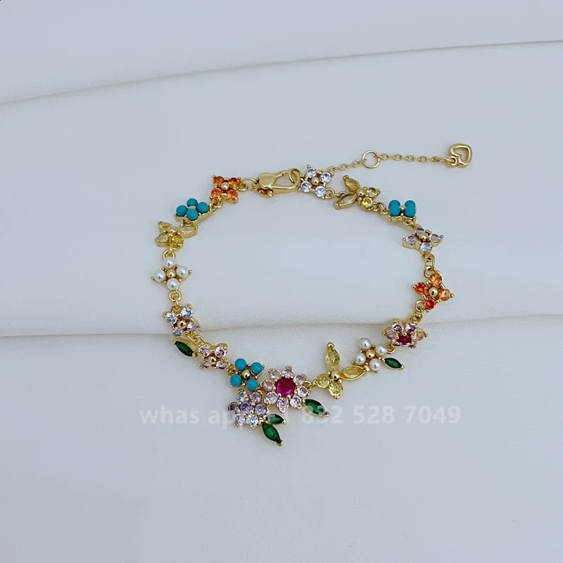 Kate Jewelry 14K Gold Bracelet Exquisite Jewelry Womens Christmas Gift 250407