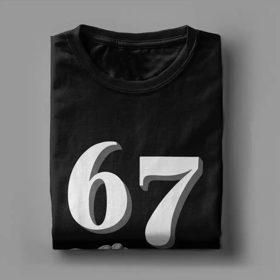 Fashion Six Seven 6 7 Meme Funny Hands T-Shirts Men Round Collar 100 Cotton T Shirt Gen Slang Tee Shirt Gift Idea merch 251110