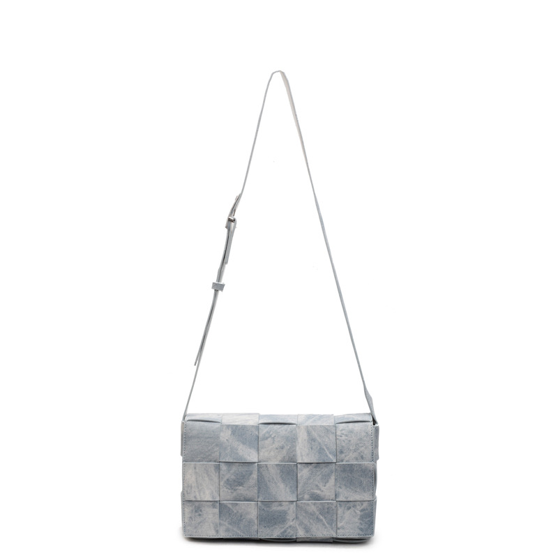 High-end 2025 Summer Style Fashion Simple One-shoulder Square Women's Bag Trendy Crossbody Woven Chain Bag for Women