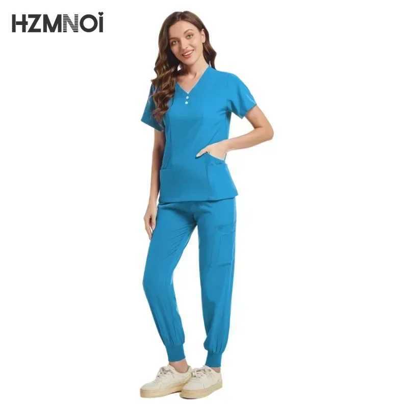 Scrub Hospital Uniform Medical Top Pants Nurse Uniform High Fashion Uniforms Nursing Scrubs Set Hot Sell Surgical Gowns X2504101