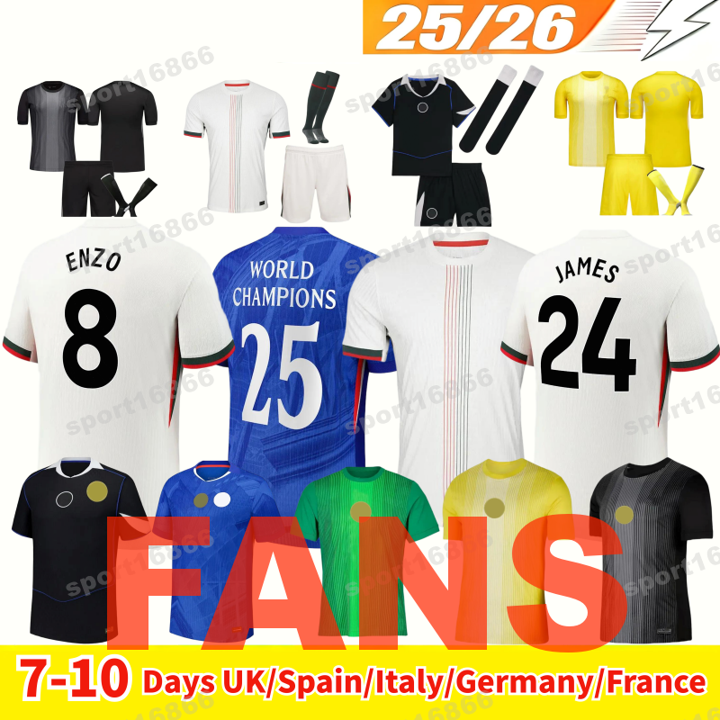 2526 CFC Soccer Jerseys 3XL 4XL 5XL Shirt Top Adult Kids Football FOFANA Soccer shirt Home Away Second Third GUIU CUCURELLA SANCHO NETO ENZO PALMER NKUNKU CAICEDO