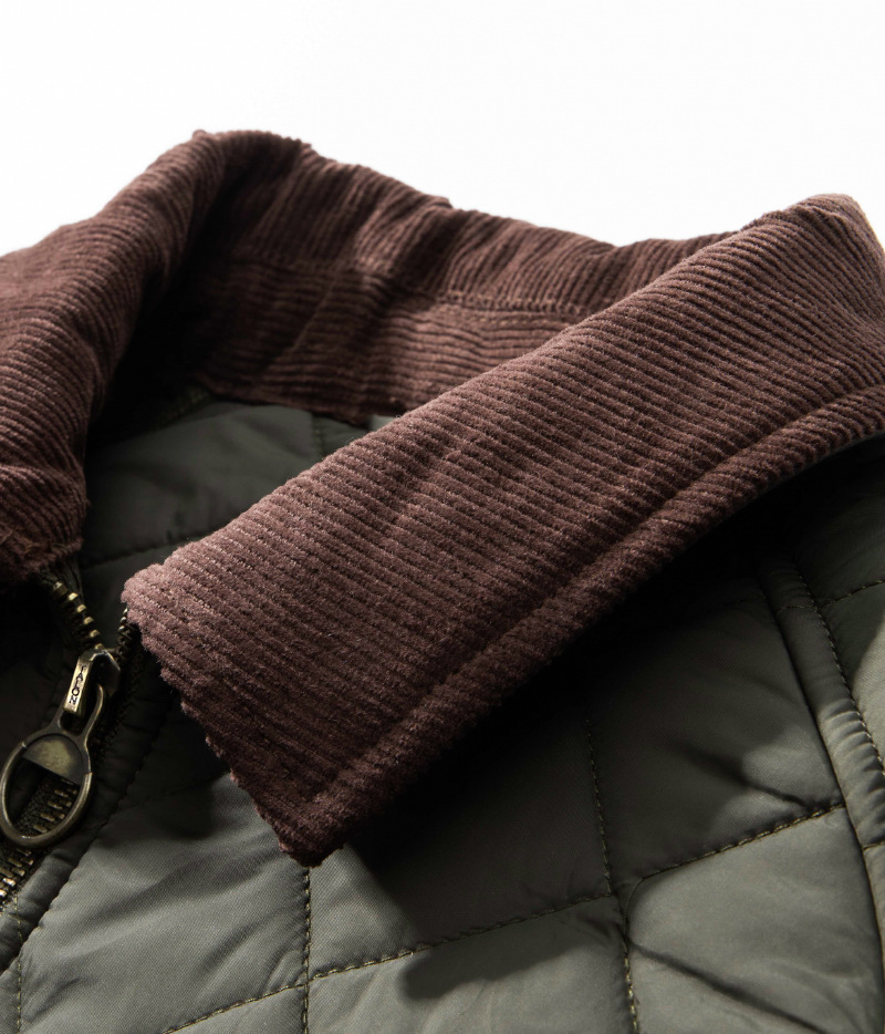 Barbou American retro dom warm business quilted diamond short thin cotton jacket coat for men and women