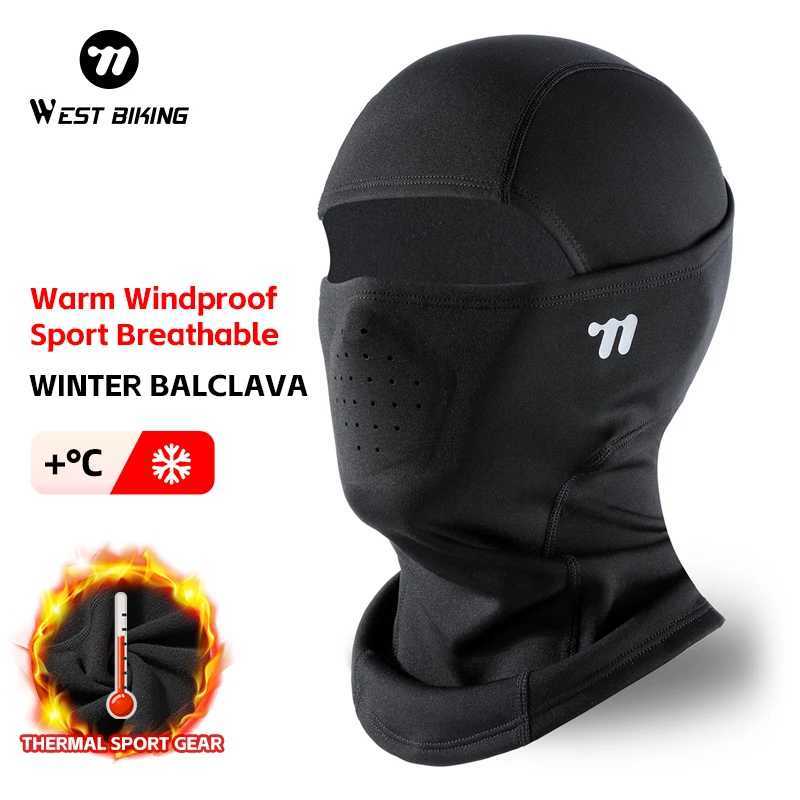 WEST BIKING Winter Fleece Balaclava Motorcycle Cycling Skiing Caps Breathable Full Face Mask Windproof Hood Thermal Sport Gear S251110
