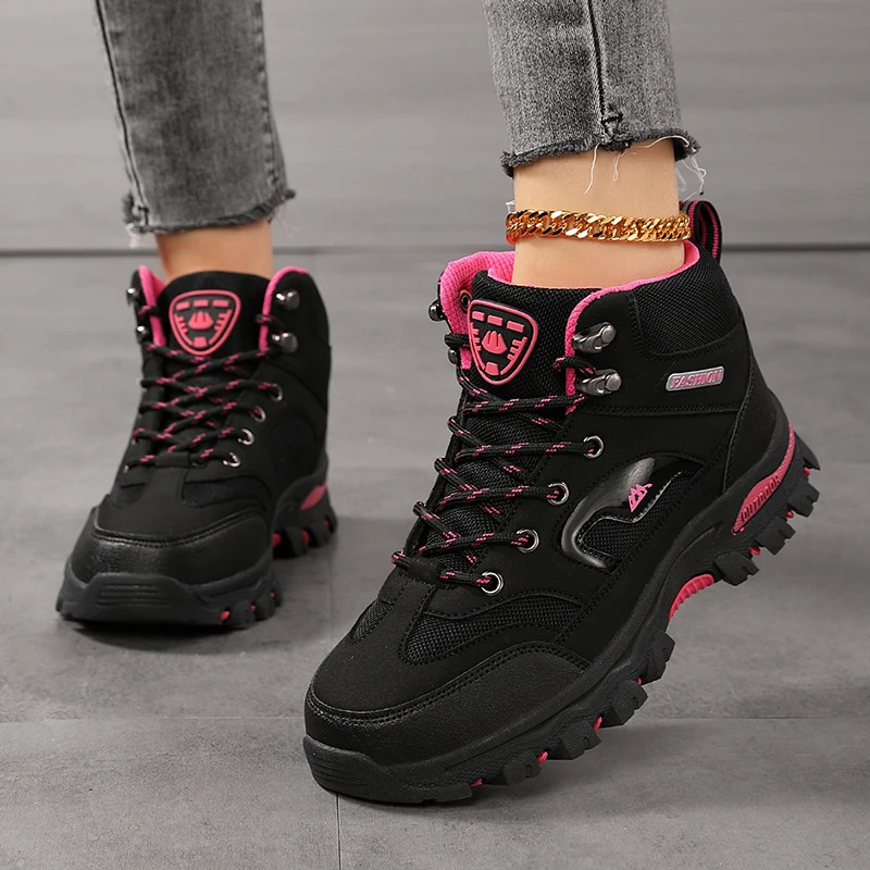 Women Boots Waterproof Outdoor Hiking Womens Safety Work Shoes Walking Sneakers Non Slip Ankle Botas De Mujeres 251111