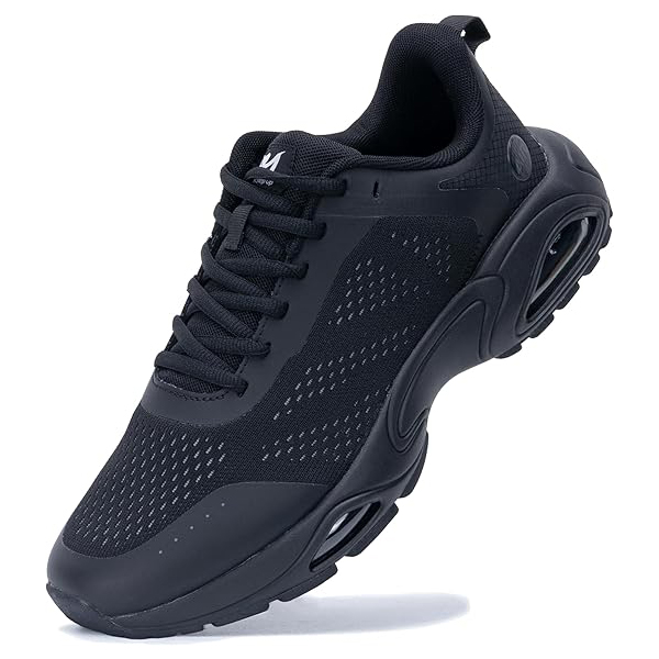 Designer Shoes High Quality Mens Air Running Shoes Fashion Walking Tennis Sneakers Athletic Trail Shoes for Workout Jogging Gym BlackBlue