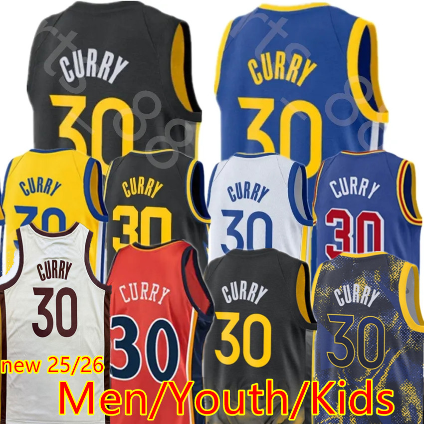 Stephen Curry, Klay Thompson, Chris Paul Draymond Green Men Stitched Breathadle Jersey-Gold Black Basketball Jersey