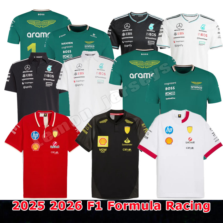 2025 2026 Formula 1 F1 Driver Racing Sets 25 26 Max Verstappen Set Up t-shirt Casual Stroll POLO Car Motorsport Fernando Alonso Team Jersey Shirts S-5XL