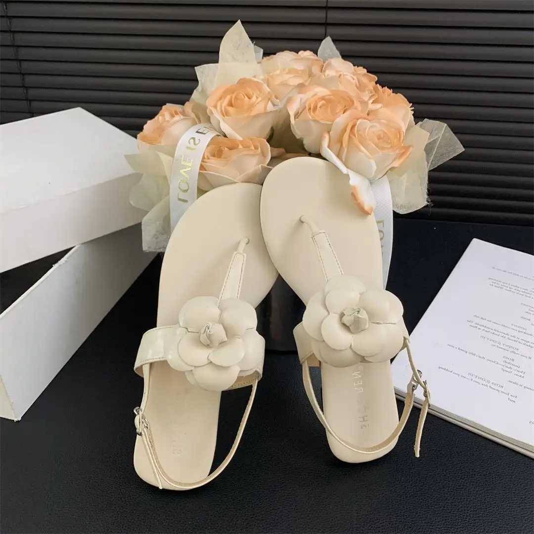Transparent lace womens sandals flip platform low lace 2024 summer girls correction block low laceXJ250410