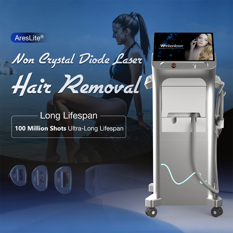 755 808 940 1064nm Diode Laser Hair Removal Machine 4 waves Non-crystal technology better efficiency