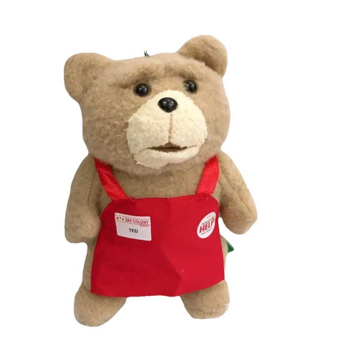 Cute Teddy Bear Doll Maji Bear Apron Plush Doll Bag Pendant Decorative Keychain W250411