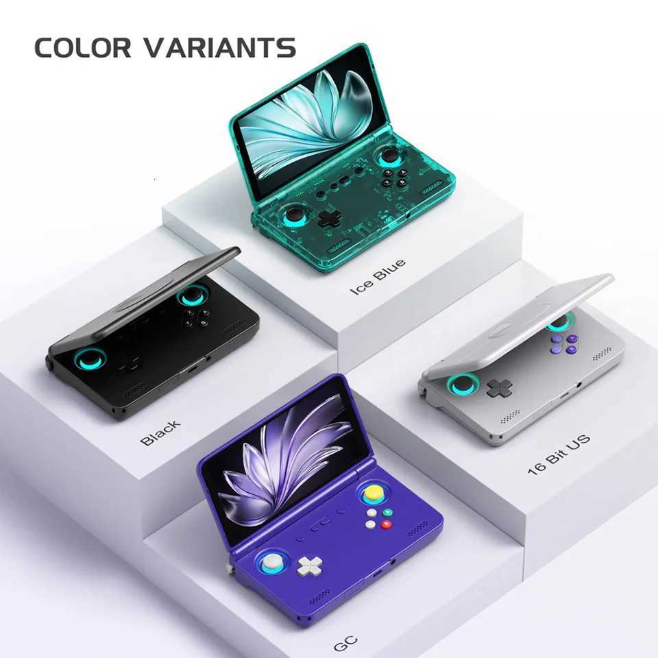 Retroid Pocket Flip 2 Handheld Game Console 55Inch AMOLED Screen SD865 RP Flip2 8GB 128GB Android System 5000mAh Wifi6M251111