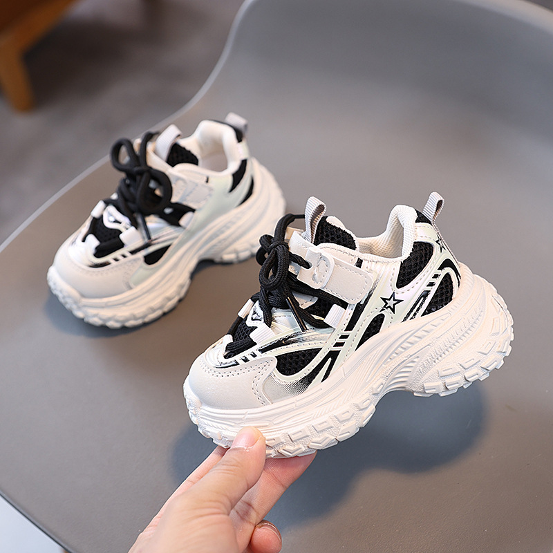 Boy Girl Basketball Shoes Toddler with Non Slip Wear-resistant Lightweight Spring Autumn Kidszworld Outdoor Kid Sport Shoes Size 21 - 30 K0205