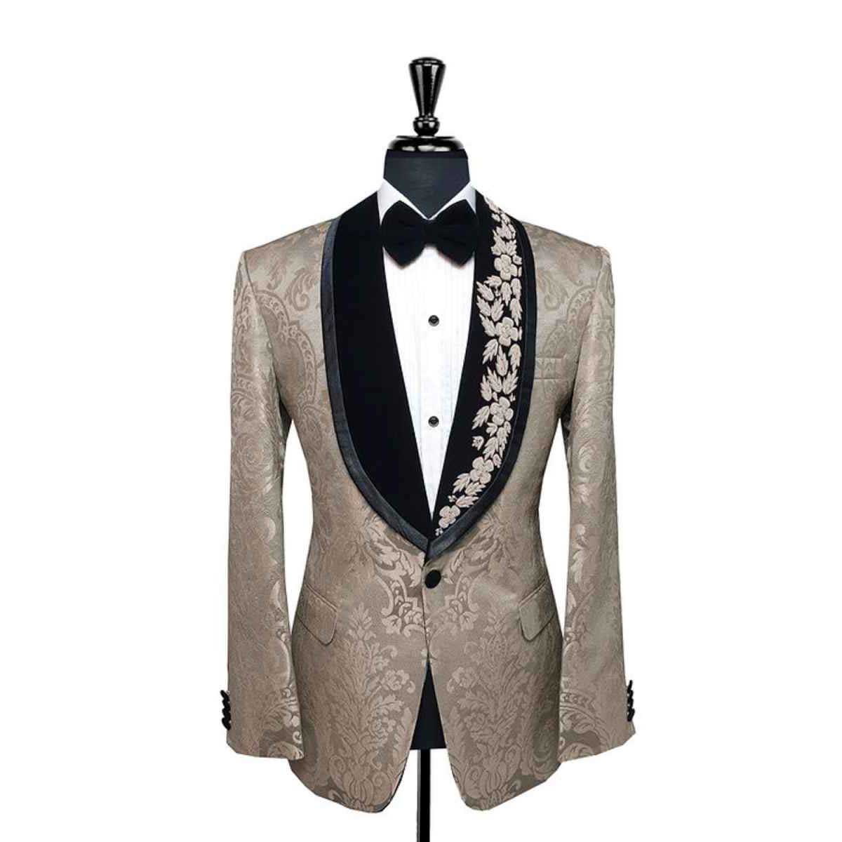 Classic Wedding Men's Suit Jacquard Men Suit Party Suit One Coat Tailor-Made Groom Wear Groomsman Formal Occasions Plus Size Customized M251610