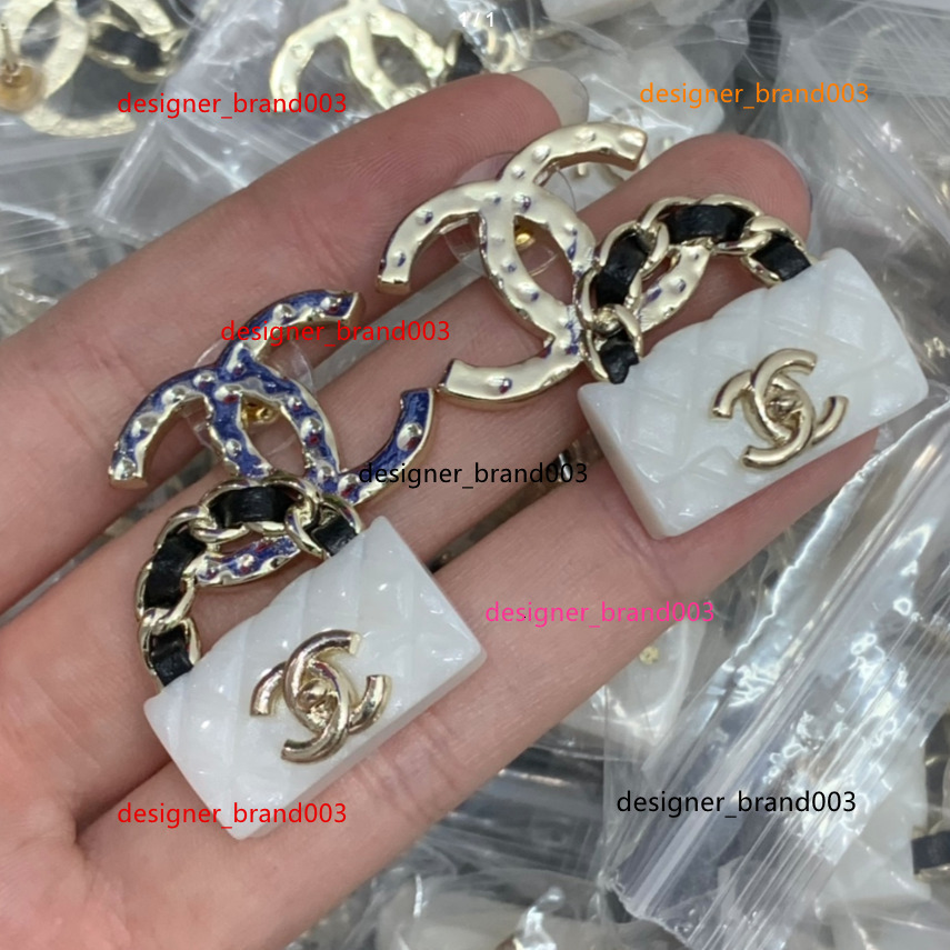 20 Styles High Quality Fashion Copper Double Letters Earring Luxury Jewelry Woman Crystal Rhinestone 18K chanels channels chaneljewelry cc LLPU