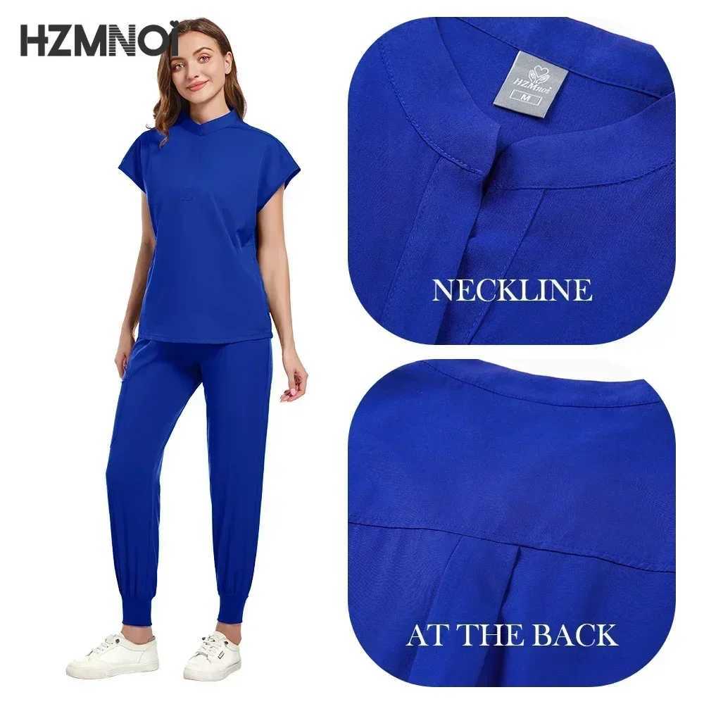 High Quty Unisex Nurse Uniform Men Scrubs Set Beauty Uniform Women Hospital Surgical Suits Dental Clinic Pet Shop Workwear X250410