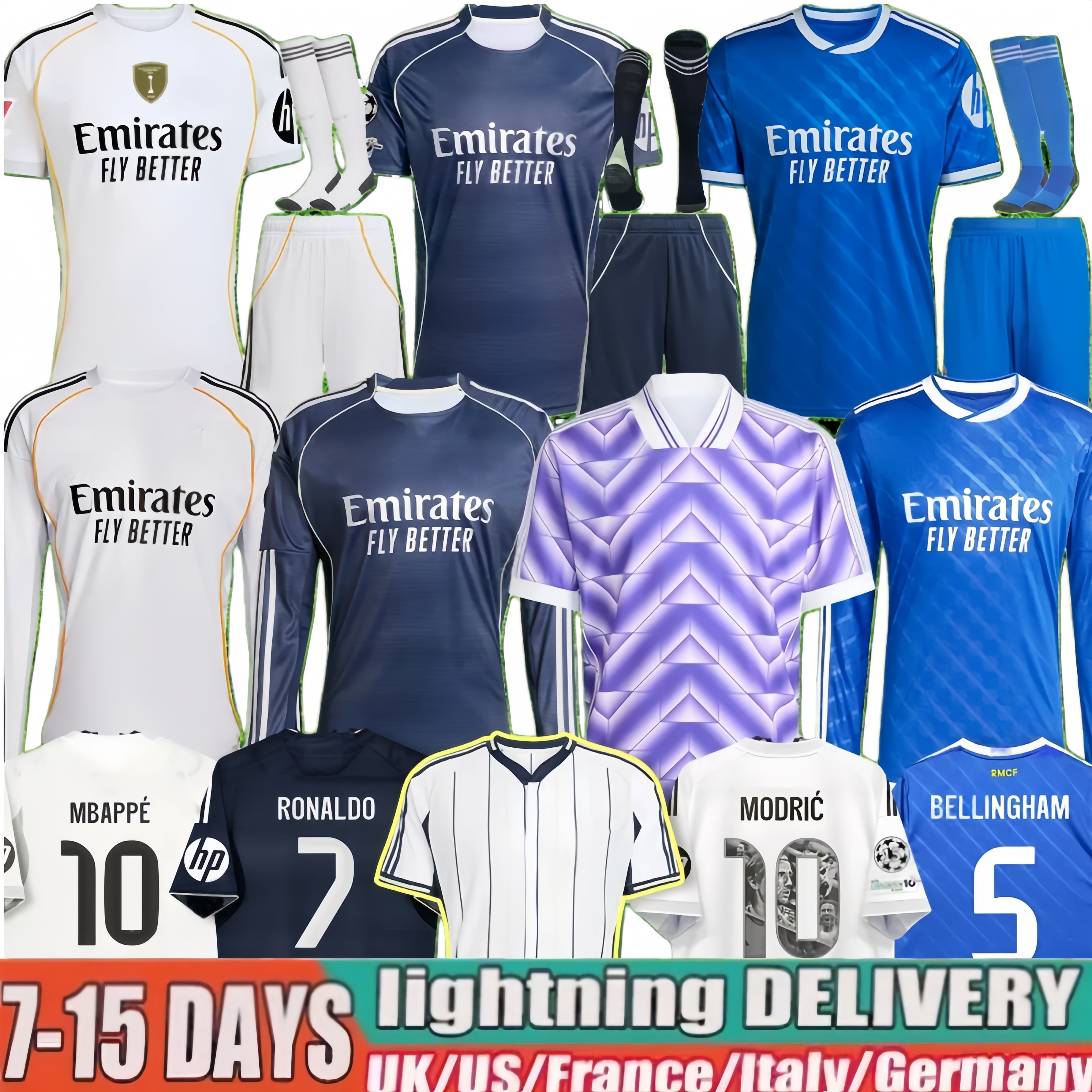 2025 26 BELLINGHAM MBAPPE soccer jerseys camiseta VINI JR TRENT VALVERDE RODRYGO MODRIC Football jersey kit CAMAVINGA realmadrid Children Kids Shirt Madrids 66