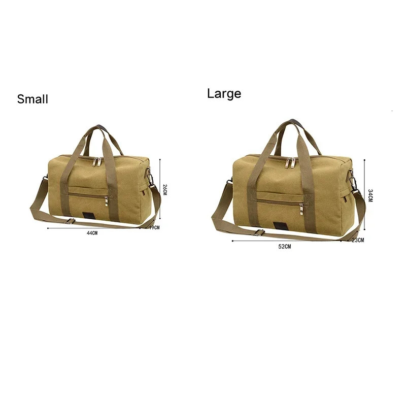 Men Large Capacity Canvas Baglarge Gym Sports Bag Cabin Holdall Duffle Shoulder Travel Weekend Bag Short-Distance Travel Package 251110