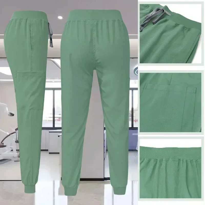 Medical frosted nursing surgical gowns high-quality elastic frosted medical care solid color uniforms workwear unisex styles X2504101