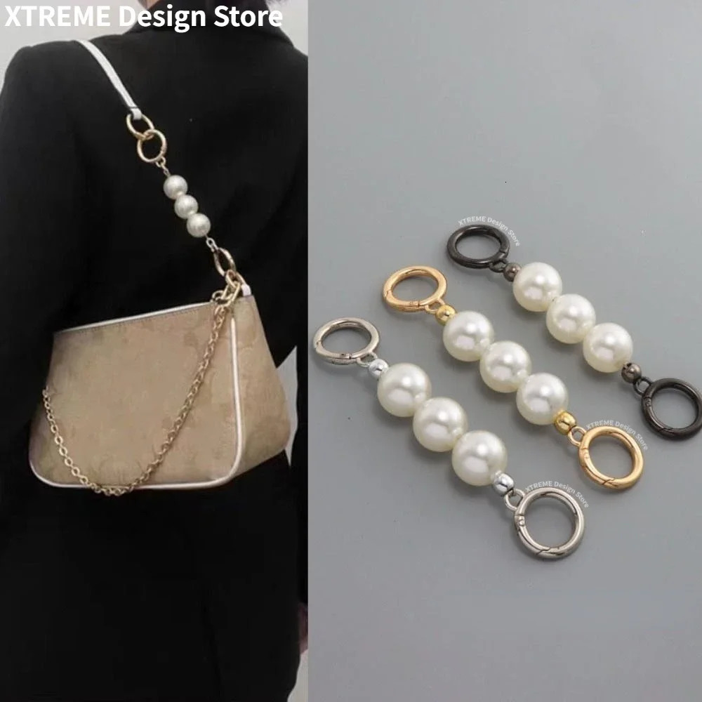 Pearl Purse Chain Strap Extender for Cross-Body Shoulder Bag Handbag DIY Purse Replacement Charms Bag Accessories 251110
