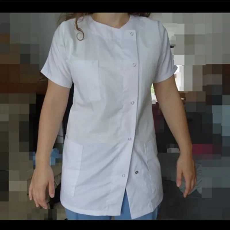 Newly arrived autumn and winter doctors coat sweater design white laboratory coat mens and womens medical uniforms X250410