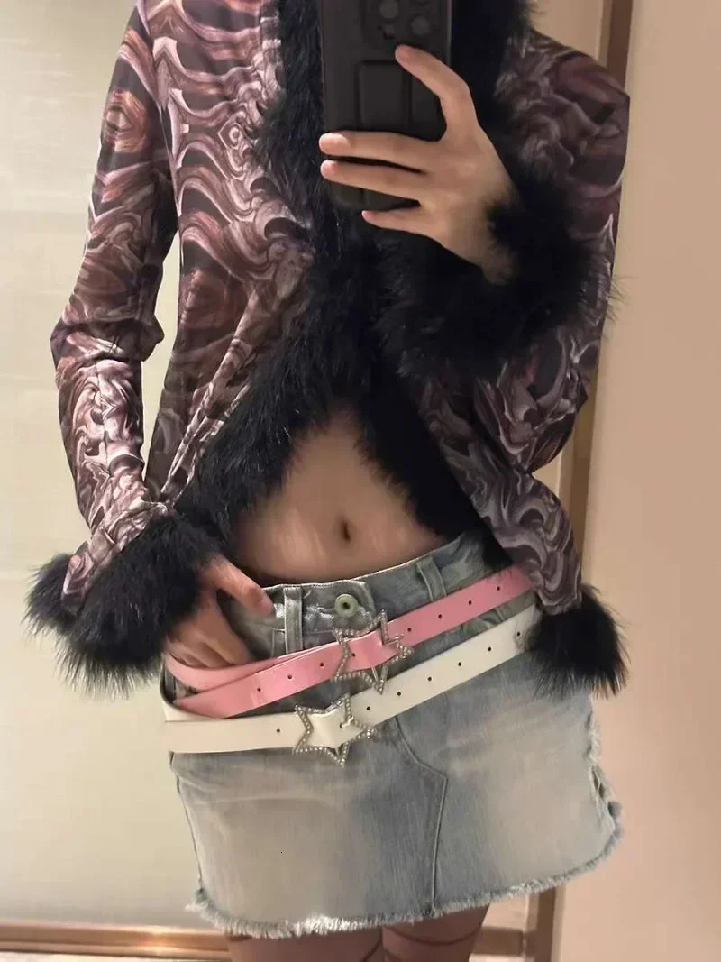 Y2K Star Buckle Belt Pink Leather Elastic Binding Embellished Waistband Sparkling Rhinestone Retro Bride Decoration Accessories 251110