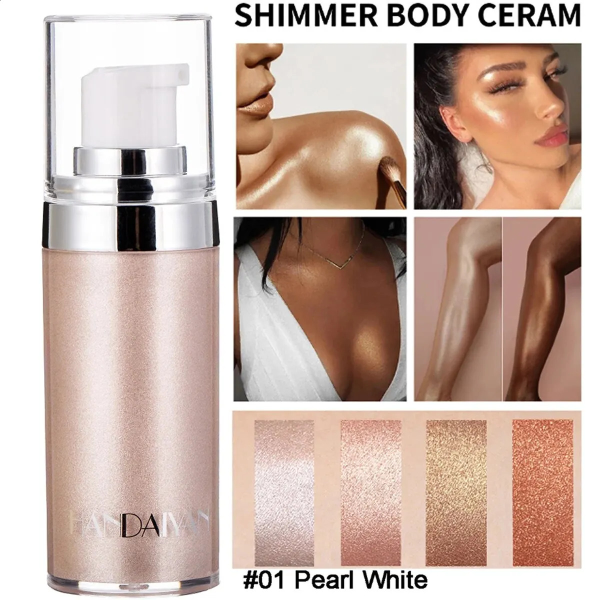 Liquid Highlighter Makeup DropsMoisturizing Face LuminizerSmooth Liquid Shine Shimmer Glow Foundation Glitter Body Makeup 250410