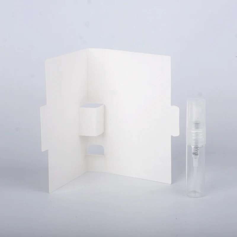 100pcs/Lot 1ml 2ml 3ml Spray Refillable with Paper Card For gift Sample Perfume Bottle Package