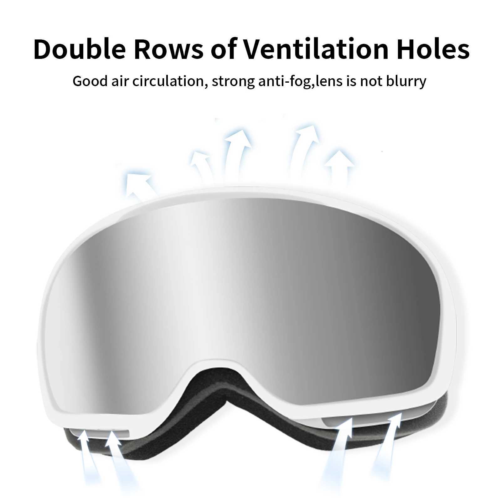 SKIFREE R1 Ski Goggles Asian Fit Magnetic Lens Anti-Fog UV Protection OTG Snowboard Glasses for Men Women K251110