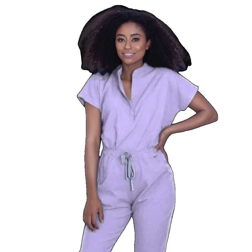 New Fashion Spandex Medical Uniform Medical Scrubs Sets Nursing Scrubs Hospital Uniform Doctor Nurse Uniforms Women Scrub Set X2505281