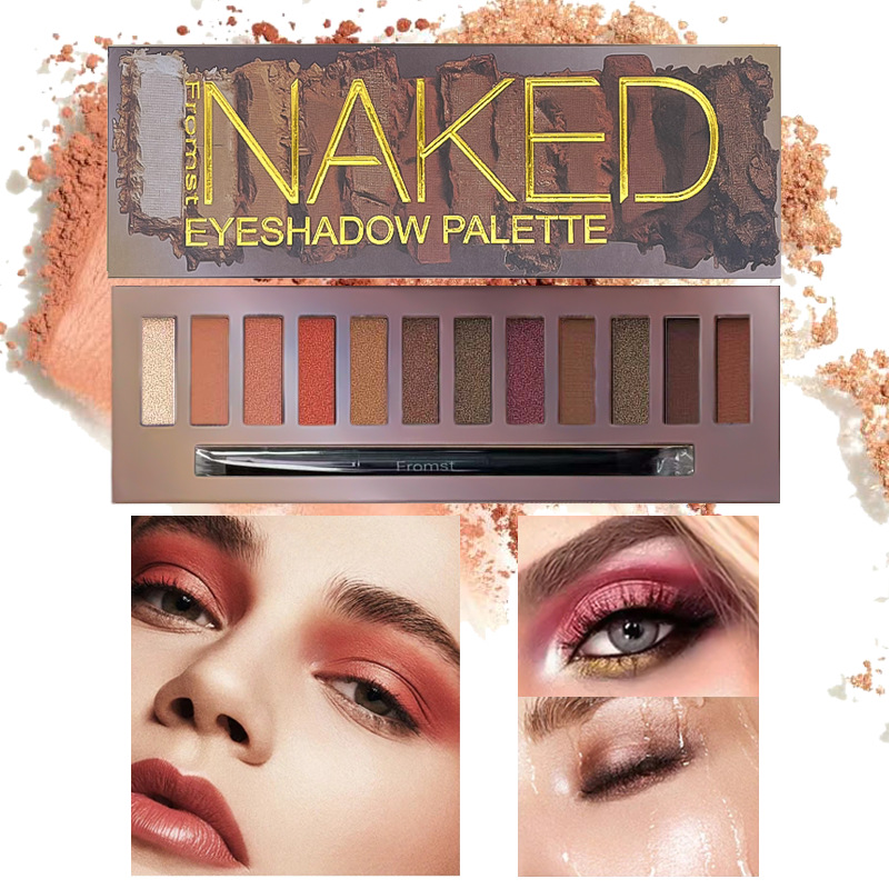 Naked makeup eyeshadow palettes eye shadow pallet 12 color NUDE 1.2.3.5.HEAT CHERRY decay Makeup Naked Palettes chocolate bar