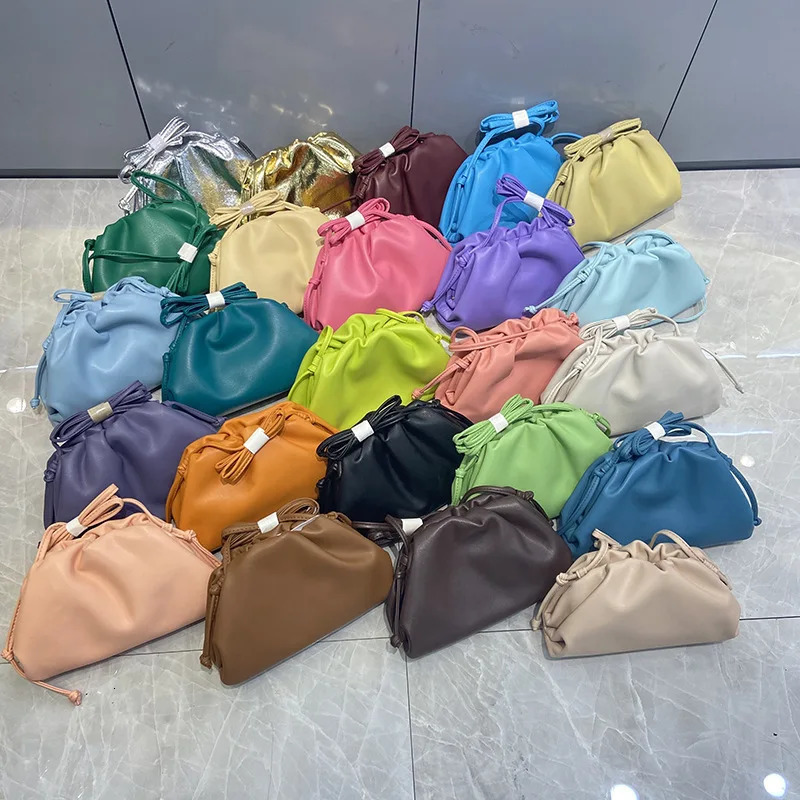 Ladies Synthetic Leather Y2k Cloud Small Handbag Color Soft Dumpling Shoulder Crossbody Womens Bag 251103