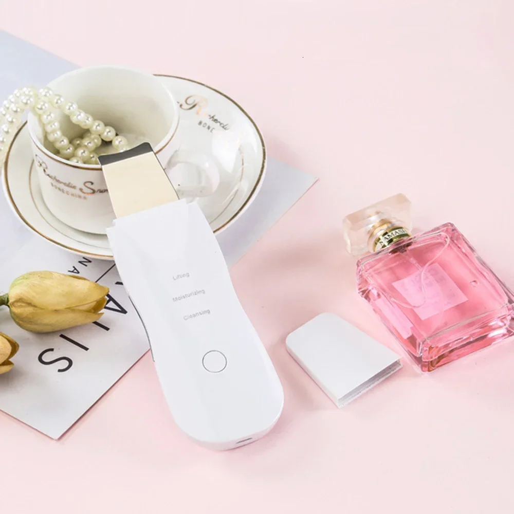 Professional No Ultrasonic Skin Scrubber Ion Deep Face Cleaning Peeling Rechargeable Care Device Beauty Instrument 251106