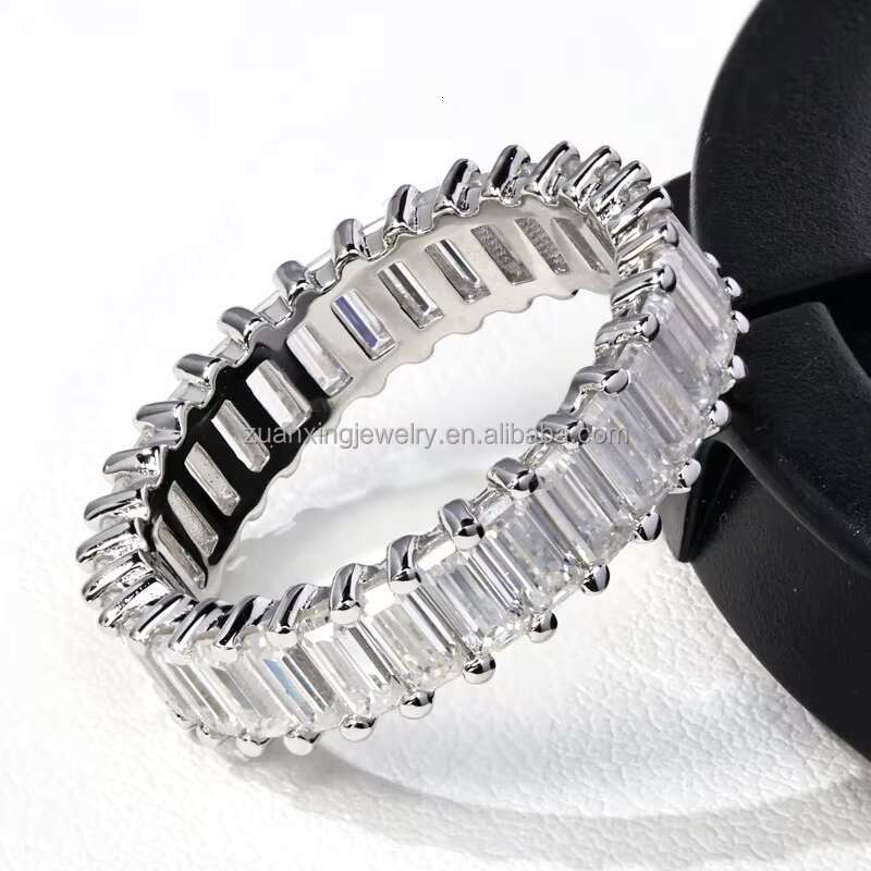 Spot Goods Engagement Weeding Anniversary Rings VVS VS GRA Certificated Rings S925 D Rings Mosan Diamond