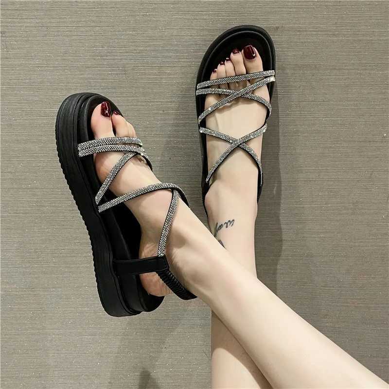 Soft 2024 Sandals Womens Shoes with High Heels Med All Mah New Girl Fi Thick Beige Medium Summer Rhine Comfortable SolidXJ250410