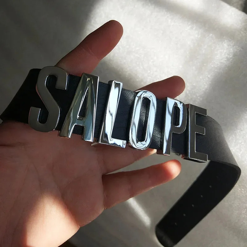 Rhinestone Letter Large Words WIFE Necklace For Women Men Fashion Black PU Leather Wide Choker Collar Custom Name DIY 251110