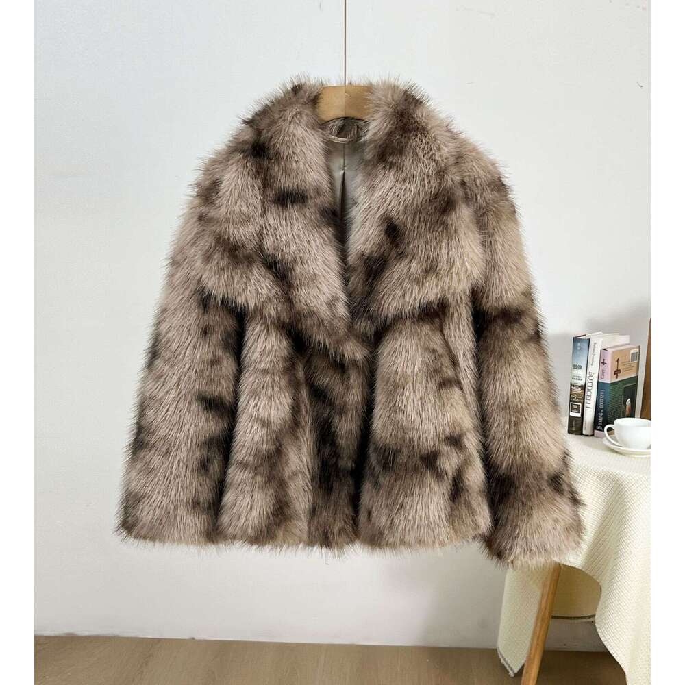 Women's Elegant Jacket With Buckle Faux Fur Trim - Grey/Black/White Plaid Collar Coat, Short Length Winter Warm Outerwear, Hine Washable For Casu