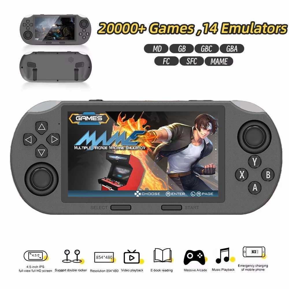 SF3000 handheld game console with a 45-inch large screen supporting e-books MP4 Music function built-in 20000gamesM251111